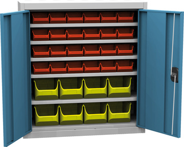 Dílenská skříň s plastovými boxy SPP 03 C
