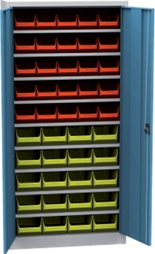 Dílenská skříň s plastovými boxy SPP 11 A