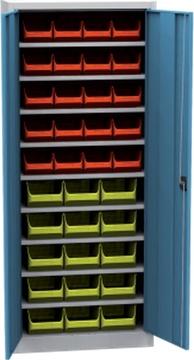 Dílenská skříň s plastovými boxy SPP 12 A