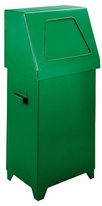 Odpadkový koš kovový 70l zelený