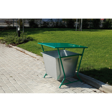 Venkovní odpadkový koš Petra 80 l zelený