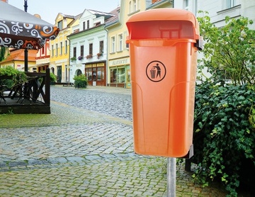 Odpadkový koš Urban 50l oranžový
