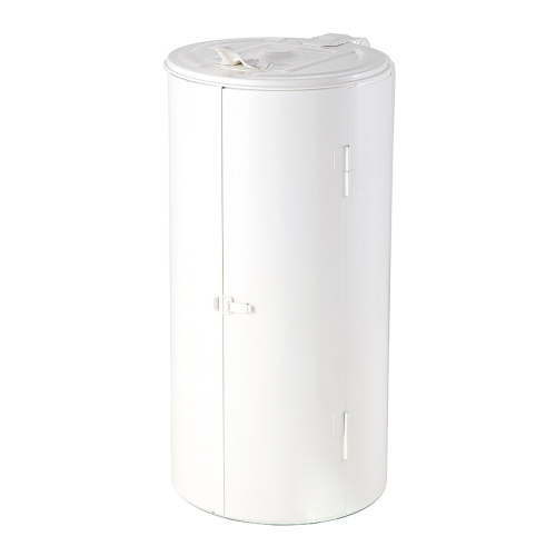 Stojan na odpadkové pytle s víkem 120 l bílý