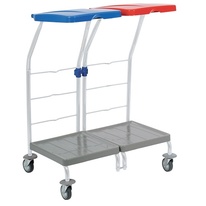 Stojan na odpadkové pytle pojízdný 2x70 l