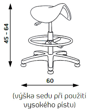 Laboratorní židle ALBA PIPA