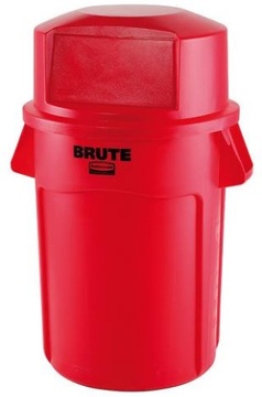 Víko k plastové nádobě Round Brute červené
