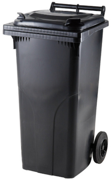 Plastová popelnice 120 l černá