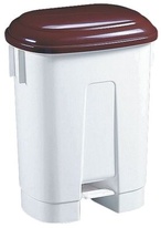 Odpadkový koš plastový Sirius 60l hnědé víko