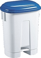 Odpadkový koš plastový Sirius 60l modré víko