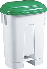 Odpadkový koš plastový Sirius 60l zelené víko