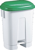 Odpadkový koš plastový Sirius 60l zelené víko