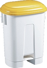 Odpadkový koš plastový Sirius 60l žluté víko