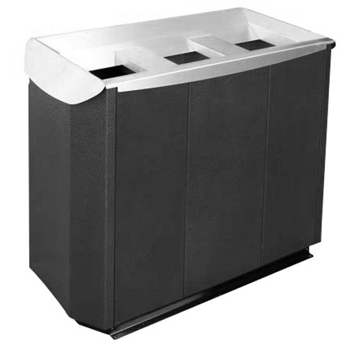 Odpadkový koš TRIPLEX lakovaný 3 x 57 l