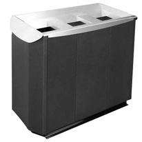 Odpadkový koš TRIPLEX lakovaný 3 x 57 l
