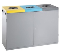 Tříkomorový koš na tříděný odpad 3x65 l
