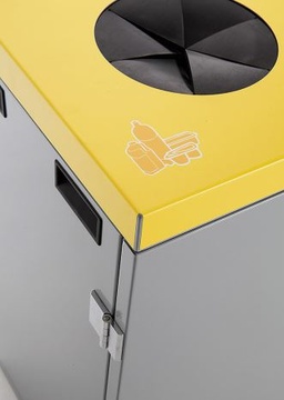 Tříkomorový koš na tříděný odpad 3x65 l