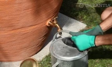 Okrasná nádoba na dešťovou vodu Amphora 250 l