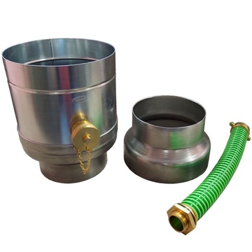 Sběrač dešťové vody KJG s hadicí titanzinek, automatický, průměr 80 mm