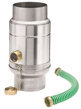 Sběrač dešťové vody KJG s hadicí titanzinek, automatický, průměr 120 mm