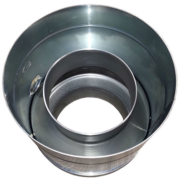Sběrač dešťové vody KJG s hadicí hliník přírodní, automatický, průměr 120 mm