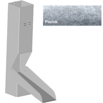 Sběrač dešťové vody KJG hranatý pozink 120x120 mm