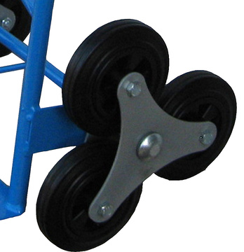 Rudl schodišťový s pryžovými koly 2061.01, nosnost 150 kg