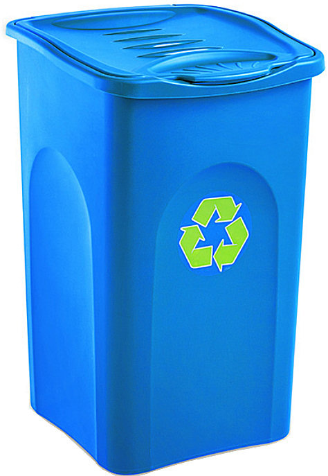 Odpadkový koš na tříděný odpad Stefanplast BEGREEN modrý 50L