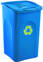 Odpadkový koš na tříděný odpad Stefanplast BEGREEN modrý 50L