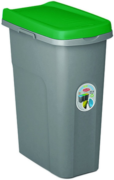 Odpadkový koš Stefanplast HOME ECO SYSTEM 25 L zelené víko