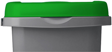 Odpadkový koš Stefanplast HOME ECO SYSTEM 25 L zelené víko