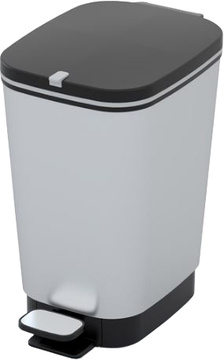 Nášlapný odpadkový koš KETER CHIC BIN Steel 10l, stříbrný
