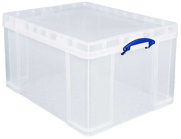 Plastový úložný REALLY USEFUL box transparentní 145l s víkem