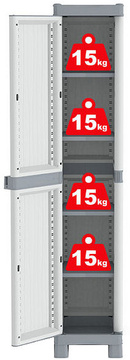 Plastová skříň TERRY Wave Base 2350R - úzká