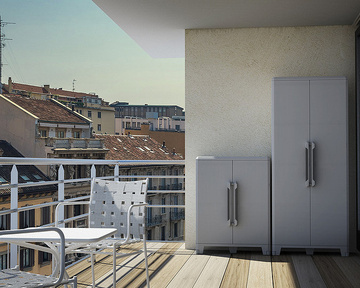 Venkovní plastová skříň TERRY MODULAR 3 s UV ochranou