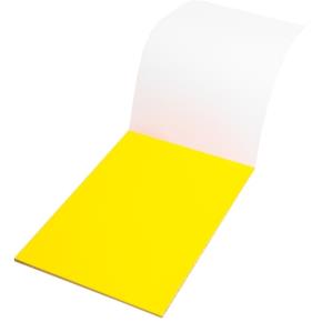 Elektrostatická popisovatelná fólie Symbioflipcharts 500x700 mm žlutá, 25ks