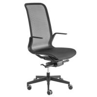 Kancelářská židle ALBA MARLENE šéf BLACK 27, celosíťovaná s područkami