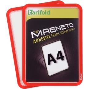 Kapsa Magneto A4 samolepicí TARIFOLD červená - 2 ks