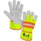Kombinované pracovní rukavice CXS HIVI žluto-oranžové vel. 10,5
