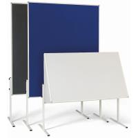 Modrá moderační tabule Ekonomy jednodílná 120x150 cm