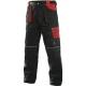 Montérkové kalhoty do pasu CXS ORION TEODOR černo-červené, vel.48