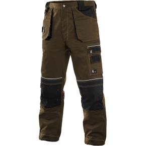 Montérkové kalhoty do pasu CXS ORION TEODOR hnědo-černé, vel.48