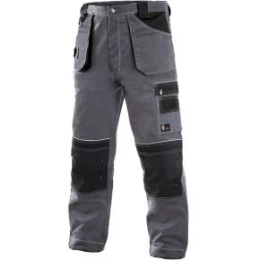 Montérkové kalhoty do pasu CXS ORION TEODOR šedo-černé, vel.48