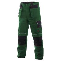Montérkové kalhoty do pasu CXS ORION TEODOR zeleno-černé, vel.46