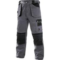 Montérkové kalhoty do pasu CXS ORION TEODOR zkrácené, šedo-černé, vel.48