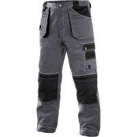 Montérkové kalhoty do pasu CXS ORION TEODOR zkrácené, šedo-černé, vel.46