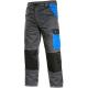 Montérkové kalhoty do pasu CXS PHOENIX CEFEUS zkrácené, šedo-modré, vel. 50