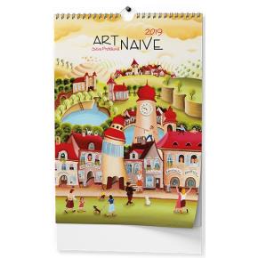 Nástěnný kalendář A3 Art Naive Sylva Prchlíková 2019