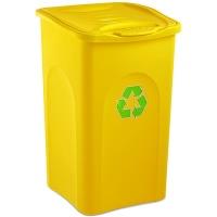 Odpadkový koš na tříděný odpad Stefanplast BEGREEN žlutý 50L