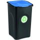 Odpadkový koš na tříděný odpad Stefanplast ECOGREEN 50L modré víko