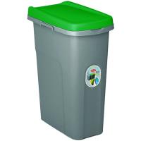 Odpadkový koš Stefanplast HOME ECO SYSTEM 25 L zelené víko